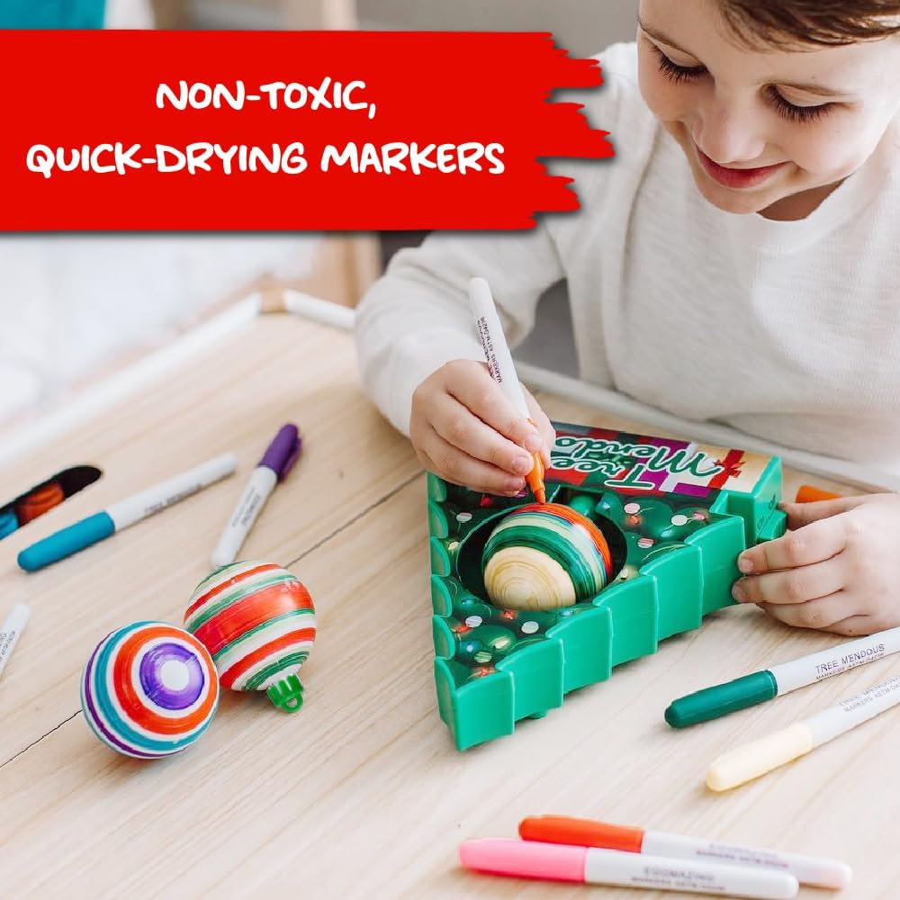 The MerryDIY Drawing Christmas Tree Decoration Ornaments Spinner